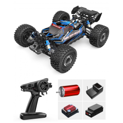 Carrinho de Controle Remoto Escala 1:16 com Bateria, Atinge 62 km/h, MJX Hyper GO 16207, TesPower, Azul