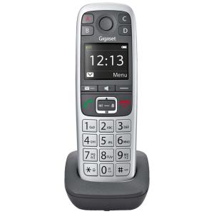 Telefone sem Fio para Sênior com Botão Grande e SOS, 1 Ap, GIGASET E560H, Cinza