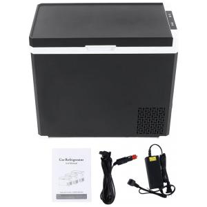 Cooler Elétrico Automotivo Portátil 50 Litros com 2 Modos de Resfriamento, WUXSEJZ, Preto