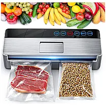 Seladora a Vácuo Automática para Alimentos Secos e Úmidos com Controle Digital, 110V, Vsdk, Prata