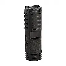 Isqueiro Maçarico Xikar Tactical Preto Chama Única 10mm Tampa com Apoio para Charutos