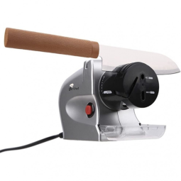 Renewgoo Afiador de Facas Elétrico Motorizado para Lâminas Retas e Serrilhadas 110V, Cinza