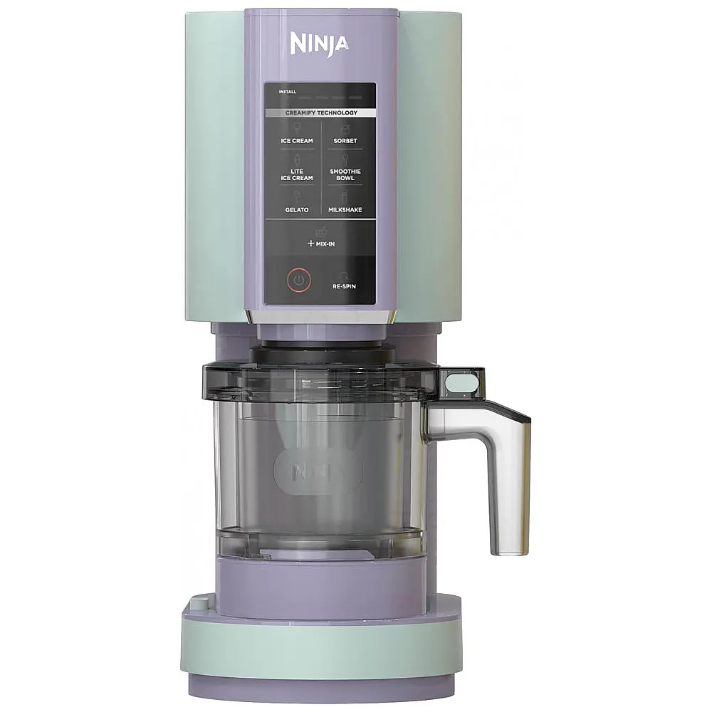 Ninja CREAMi Ice Cream Maker para Gelato, Mixins, Milkshakes, Sorbet, Smoothie Bowls, 7 Programas com Um Toque, com 2 Recipientes de 473ml