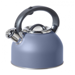 Chaleira de Chá OGGI 1.9 Litros em Aço Inoxidável com Apito, Azul