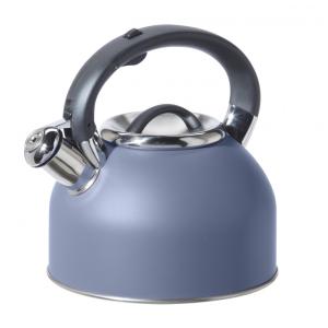 Chaleira de Chá OGGI 1.9 Litros em Aço Inoxidável com Apito, Azul