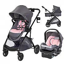 Cadeirinha Baby Trend Passport Switch Rosa 6-em-1 Sistema de Viagem Recém-nascido a 22,7 kg