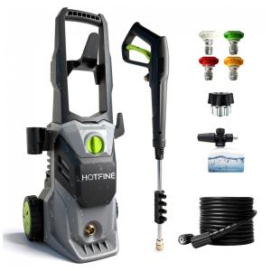 Lavadora de Alta Pressão Elétrica HOTFINE Cinza 2,4 GPM 3500 PSI Mangueira 7 m 1500 W