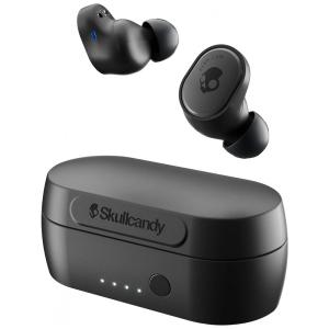 Fones de Ouvido Bluetooth com Estojo de Carregamento, Microfone e Compatível com Apple e Android, Skullcandy Sesh Evo, Preto