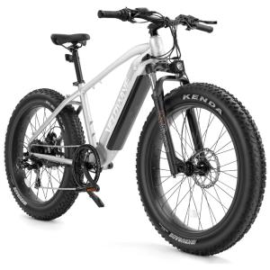 Bicicleta Elétrica Motorizada 7 Velocidades e 3 Modos, 750W, VELOWAVE, Cinza