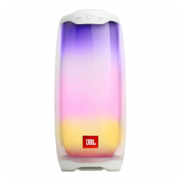 Caixa de Som Bluetooth Portatil Pulse 4 a Prova d IPX7 e Luzes LED, Branca, JBL PULSE4WHTAM, Branco