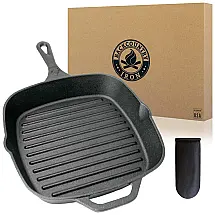 Frigideira de Ferro Fundido Perfeita para Grelhar Pré Preparada, BACKCOUNTRY IRON SKL 200, Preto