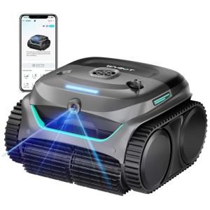 Aspirador de Piscina Robótico 2025 New WYBOT C2 Vision com Câmera de IA, Filtragem Ultrafina, 8 Modos Abrangentes, Escalada de Paredes
