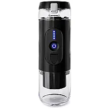 Máquina de Café Expresso USB Portátil 110 mL para Cápsulas e Café Moído, Caffe2go, Preta
