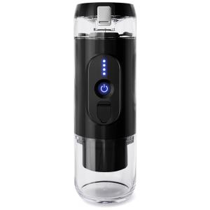 Máquina de Café Expresso USB Portátil 110 mL para Cápsulas e Café Moído, Caffe2go, Preta