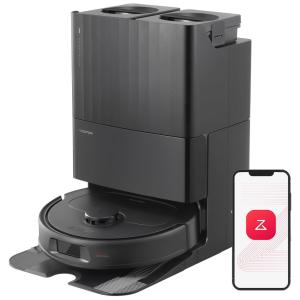 Robô Aspirador e Esfregão Roborock Qrevo S - 7000Pa, AutoSecagem, Lavagem Automática, AutoEsvaziamento e Reabastecimento, Levantamento -