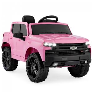Carro Elétrico Infantil a Bateria com Controle Remoto, Armazenamento de Caçamba, Alto Falante Bluetooth e Luzes LED, 12V