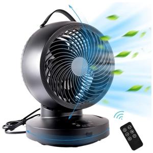 Ventilador de Mesa com 6 Velocidades, 110V, KAPOO GS XXG037, Preto