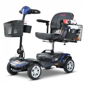 Cadeira de Rodas Elétrica de Mobilidade para Adultos 4 Rodas, Scooter Motorizada para Idosos, Capacidade Máxima 136 kg,Bariho.
