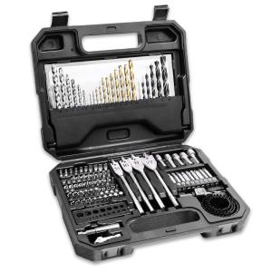 Kit de Brocas 100 Peças com Estojo, NC FHT70D, Preto