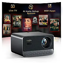 Mini Projetor Lisowod Preto CinemOS Netflix WiFi 6 Bluetooth 1080P L03Pro 110V