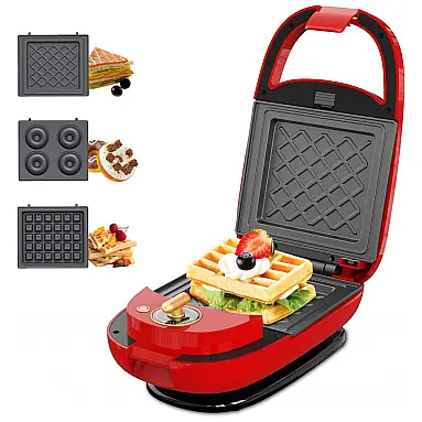 Máquina Waffle Revestimento Antiaderente Destacável