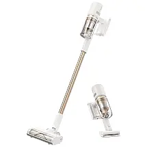 Aspirador de Pó Multifuncional sem Fio com Acessórios e Sucção Potente 22000PA, 11OV, Dreametech, Branco e Dourado
