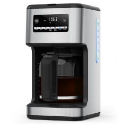Máquina de Café Programável 14 Xícaras com Desligamento Automático, Sem Gotejamento e Filtro Lavável, 110V, Cowsar, Prata