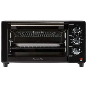 Forno Elétrico PowerXL 4.5 L de Bancada 8 em 1 com Controle de Temperatura e Temporizador, 110V, Preto