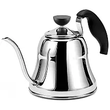 Chaleira de Chá 830mL com Apito, Aço Inoxidável, CHEFBAR Gooseneck Tea Kettle Mirror, Prateado