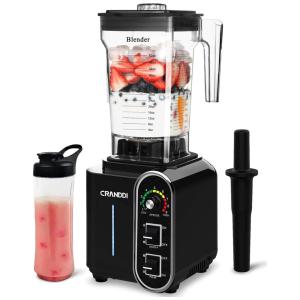 CRANDDI K98C B Liquidificador de Bancada Profissional 1.5L 9 Velocidades, 110V, 1800W, Preto