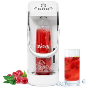 Máquina para Gaseificar Água com 5 Níveis, Usa Ingredientes Naturais e Frescos, Sparkel, Branca