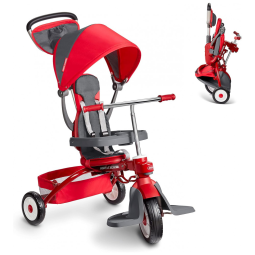 Triciclo Infantil para Passeio 4 em 1, Idade Recomendada 1 a 5 Anos, Radio Flyer, Vermelho