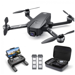 Drone HS720E com Camera 4K e Estojo de Transporte, HOLY STONE, Preto