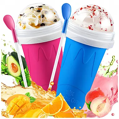 Kit 2 Copos Slushy Maker