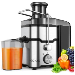 Centrífuga de Frutas com 3 Velocidades em Aço Inoxidável, 110V 600W, KOIOS, Prata