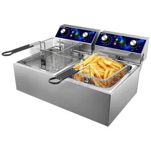 Fritadeira Elétrica Profissional 10 Litros de Capacidade, Aço Inoxidável, 110V 1800W, Iproods