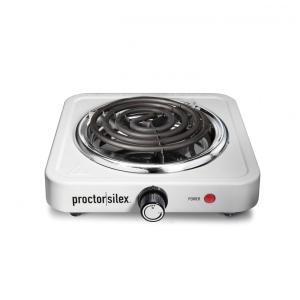 Cooktop Elétrico Portátil com 1 Queimador e Temperatura Ajustável, 110V 1200W, Proctor Silex, Branco