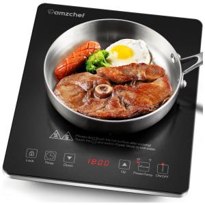 Cooktop de Indução Portátil 1 Queimador, 1800W, 110v, CHEF, Preto