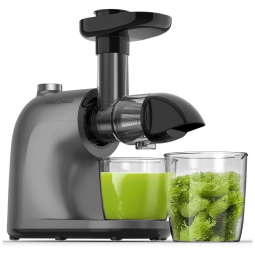 MAMAS CHOICE Centrífuga de Frutas, 2 Velocidades, Aço Inoxidável, 150W, 110V, Preto