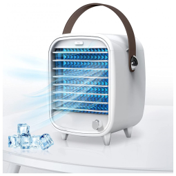 SmartDevil Climatizador Portátil de Mesa, 3 Velocidades, Branco