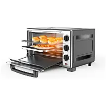 Forno Elétrico de Bancada 22L com Controle de Temperatura e Temporizador, 1500W, Aço Inoxidável, 110v, DECAKILA KUEV002W, Prateado