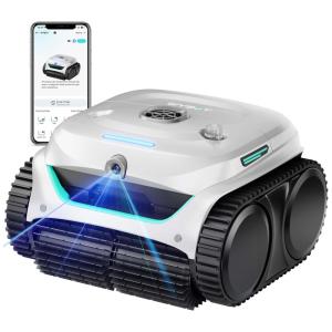 Aspirador de Piscina Robótico 2025 New WYBOT C2 Vision com Câmera de IA, Filtração Ultrafina, 8 Modos, Subida de Paredes, Motor sem Escova