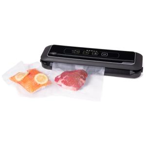 Seladora a Vácuo Elétrica com Configurações Para Alimentos Úmidos ou Secos e Cortador de Sacos Embutido, 110V 110W, Presto 05621 FreshDaddy