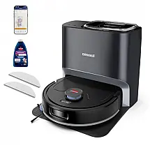 Robô Aspirador e Lavador Bissell FlexClean com Navegação LiDAR, Base Auto-Esvaziamento e Sucção 6.000 Pa Preto