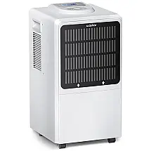 Desumidificador para Grandes Ambientes 5L até 557 m2 com Mangueira de Drenagem e Filtro, 110V, Waykar, Branco