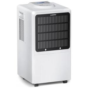 Desumidificador para Grandes Ambientes 5L até 557 m2 com Mangueira de Drenagem e Filtro, 110V, Waykar, Branco