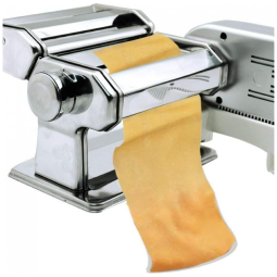 Máquina de Macarrão Elétrica Shule com Motor, Manivela Manual e Rolos Multifuncionais