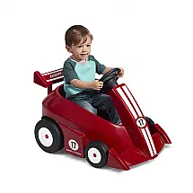 Carro Elétrico Infantil 1 Assento com Controle Remoto, Bateria 6V, 1 a 4 Anos, Radio Flyer, Vermelho