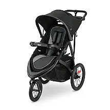 Carrinho de Pé Graco FastAction para Passeio com 3 Posições de Altura Ajustáveis, Preto