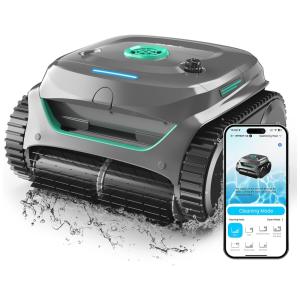 Aspirador de Piscina Robô WYBOT C2 para Limpeza Subaquática, Limpeza de Linha d'Água, Filtração Ultrafina, Autônomo com Três Motores de